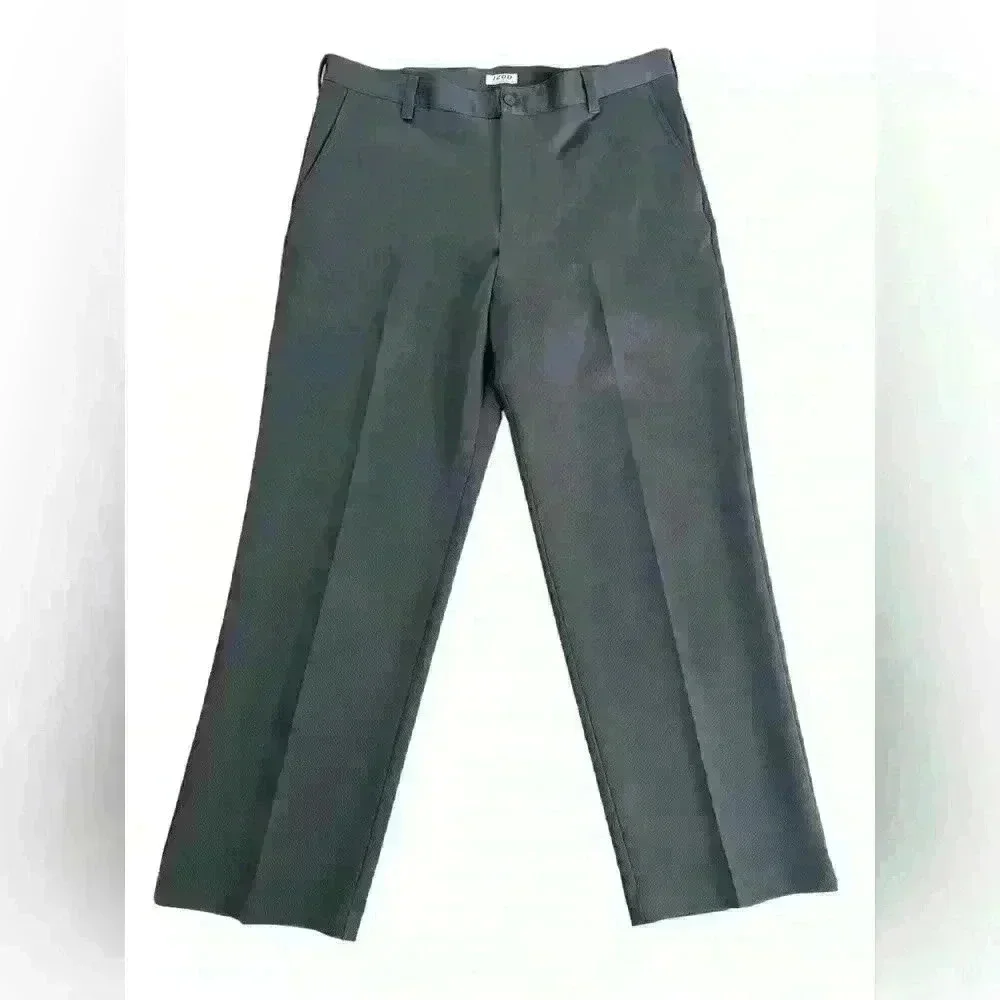 Izod Golf Men’s Gray Performance Golf Pants Athleisure Size 38X32